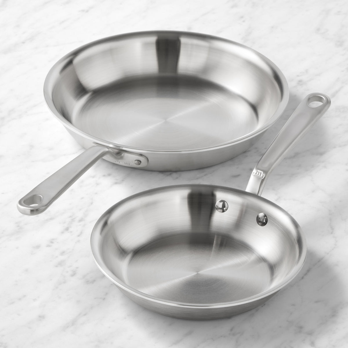 Made In Stainless-Steel Fry Pan, Set of 2