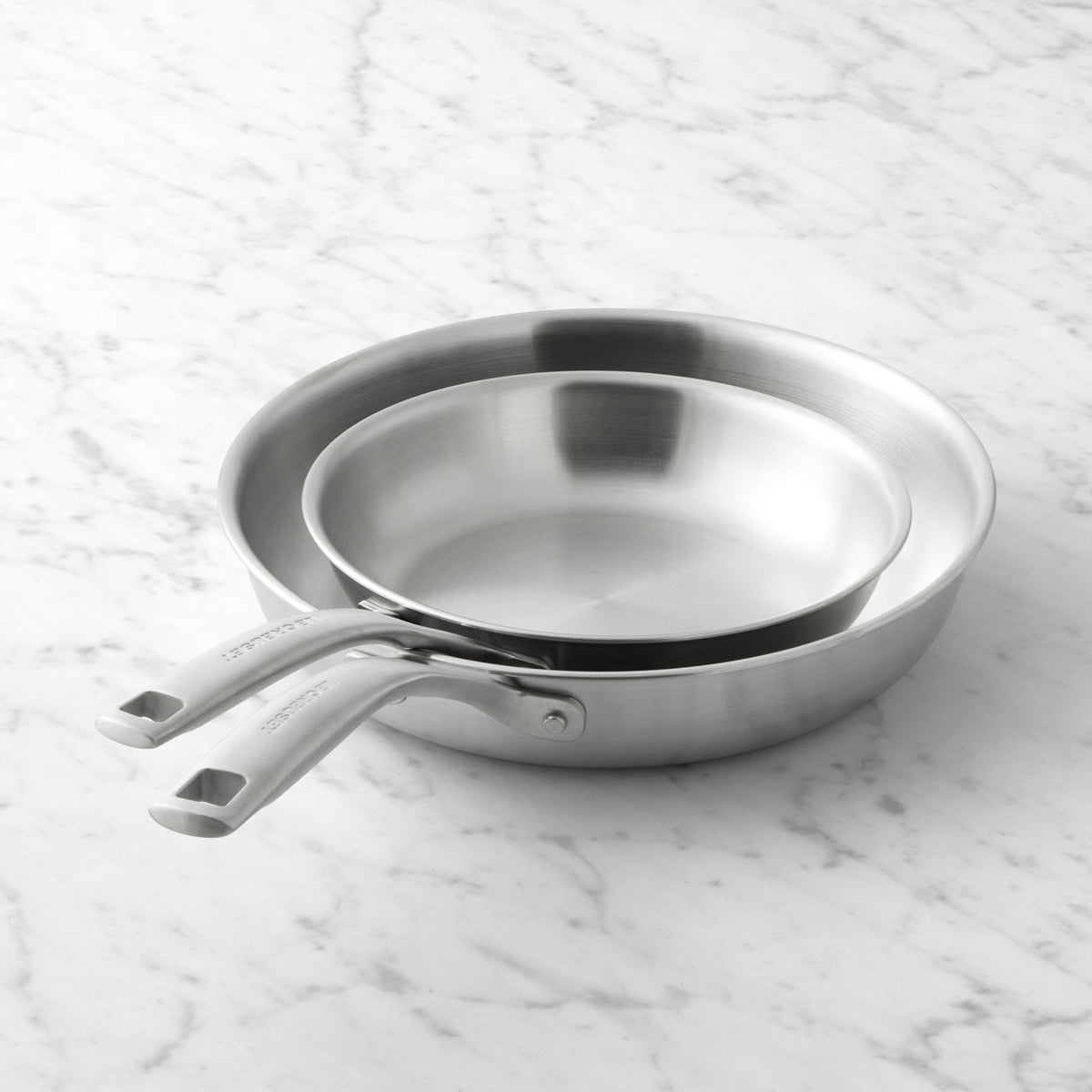 Le Creuset Essential Stainless-Steel 2-Piece Fry Pan Set