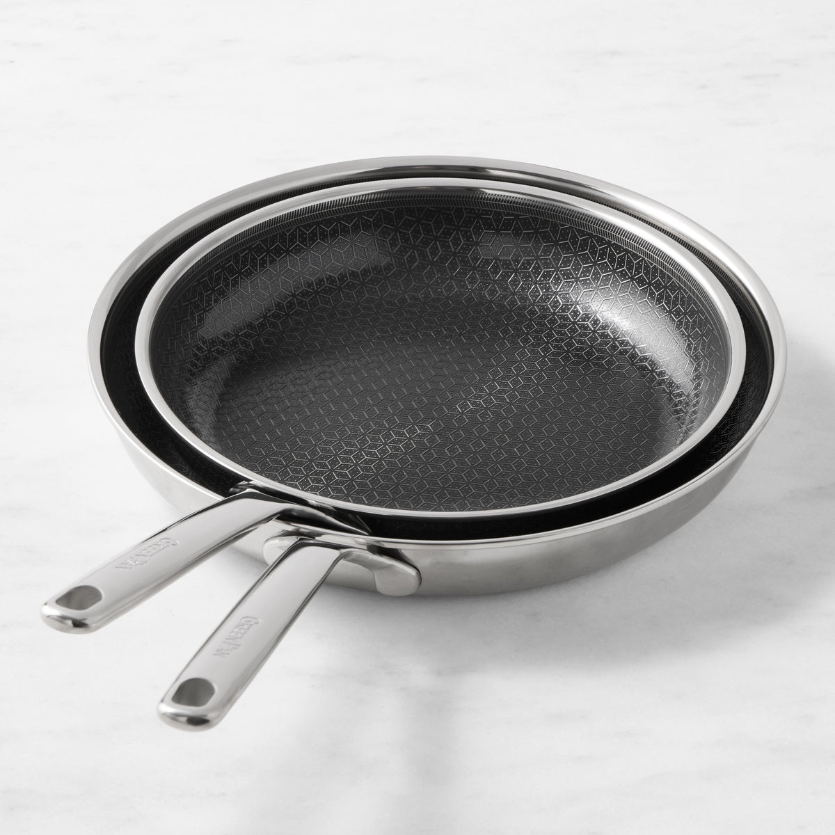 GreenPan Spectra Thermobond Hybrid Ceramic Nonstick Fry Pan Set, 10" &amp; 12"