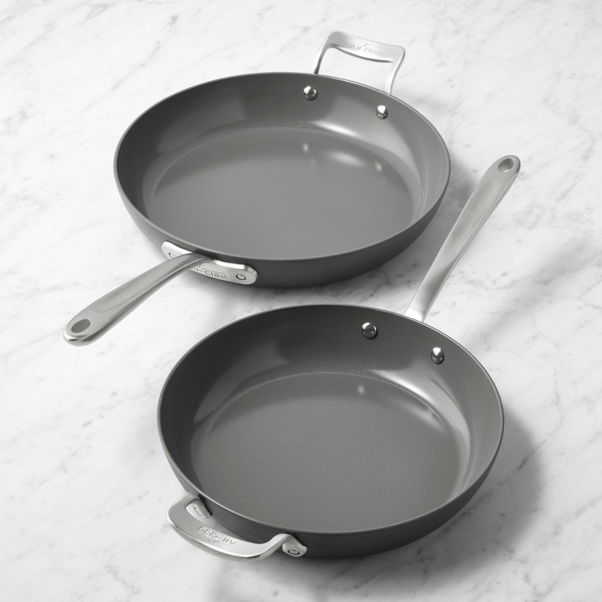 All-Clad HA1 Expert Ceramic Nonstick Fry Pan, Set of 2