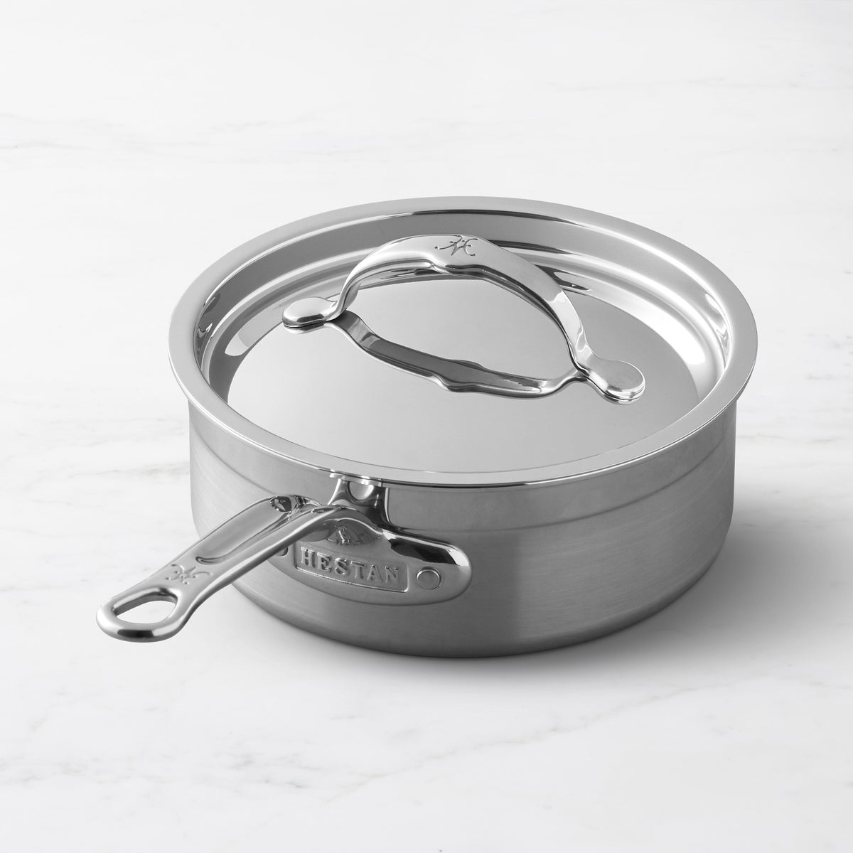 Hestan ProBond Forged Professional Clad Stainless-Steel Covered Saucepan