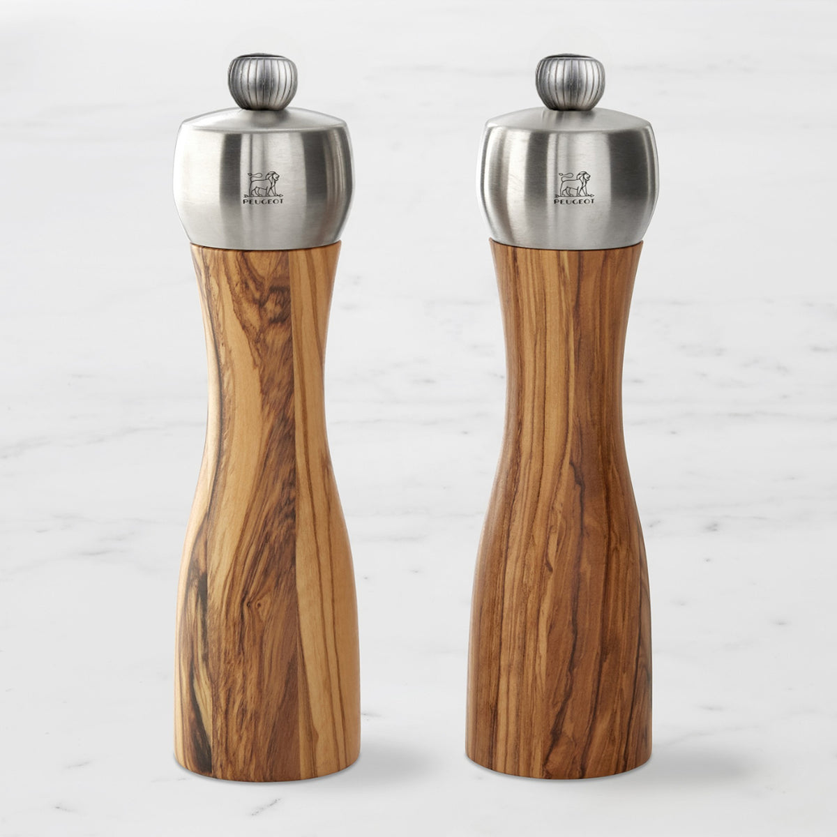 Peugeot Fidji Olivewood Salt &amp; Pepper Mills, 8"
