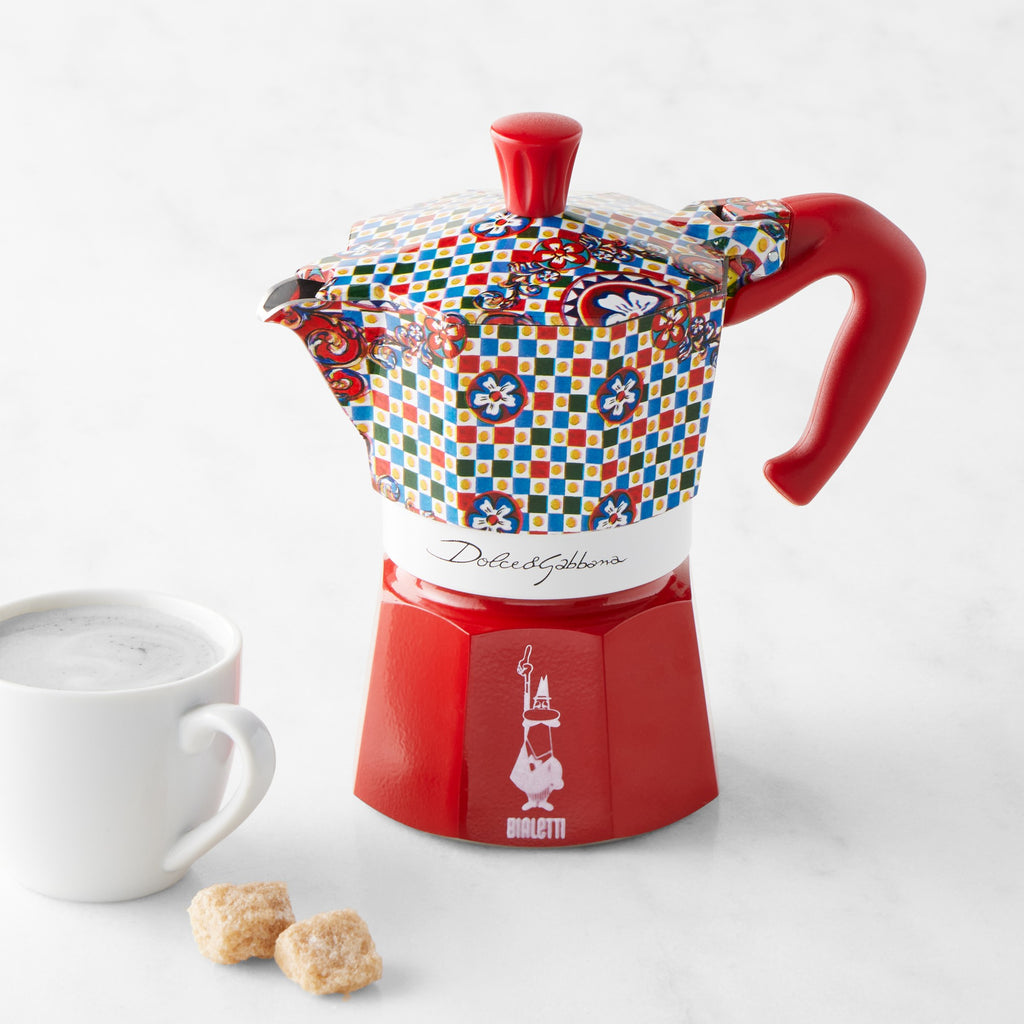 Bialetti Moka Dolce &amp; Gabbana Stovetop Espresso Maker, Carretto