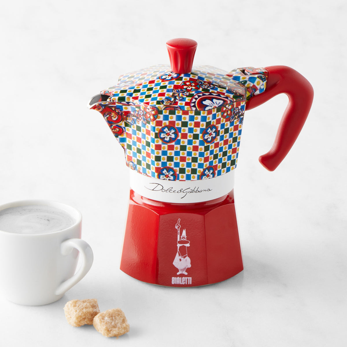Bialetti Moka Dolce &amp; Gabbana Stovetop Espresso Maker, Carretto