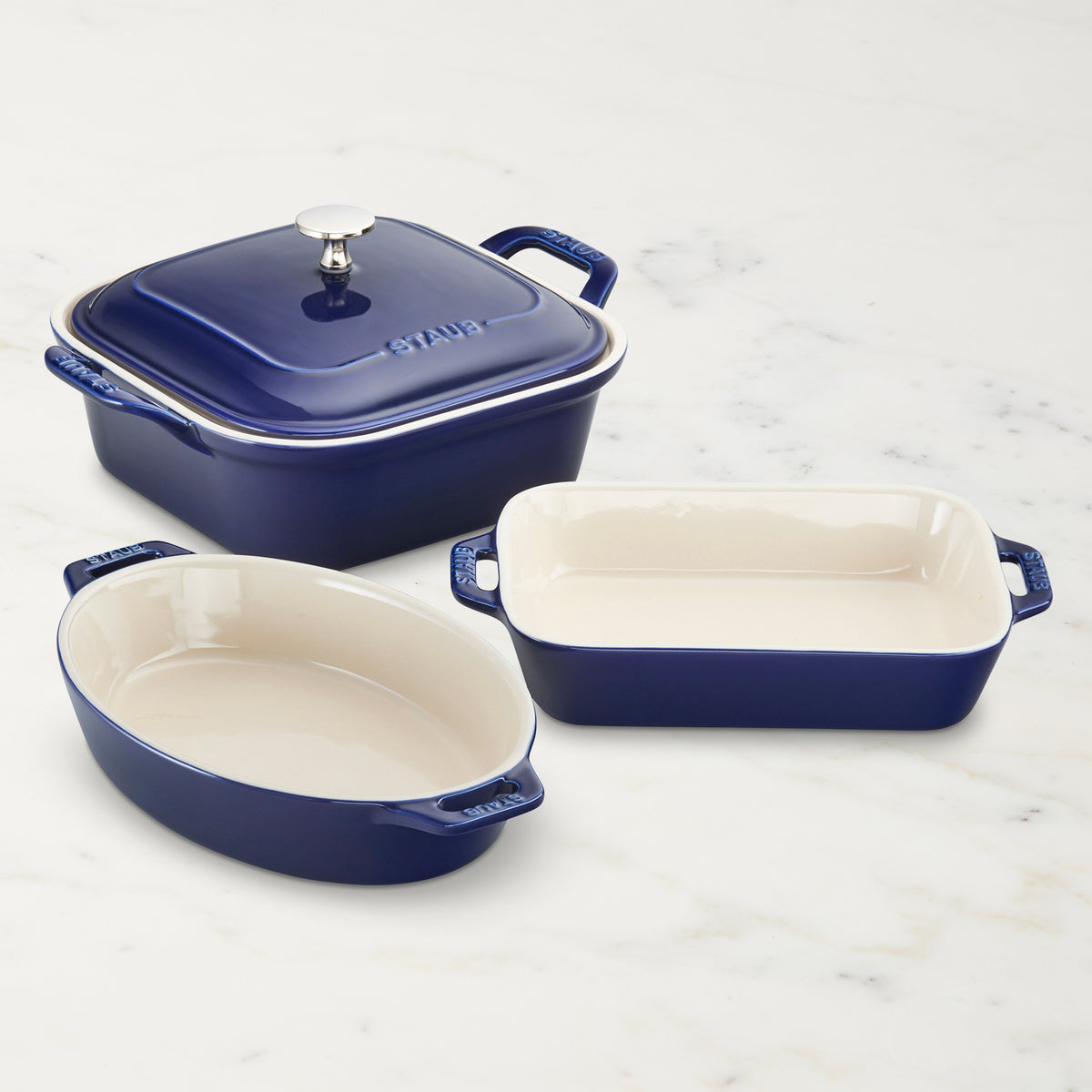 Staub Stoneware Baking Dishes, Set of 4