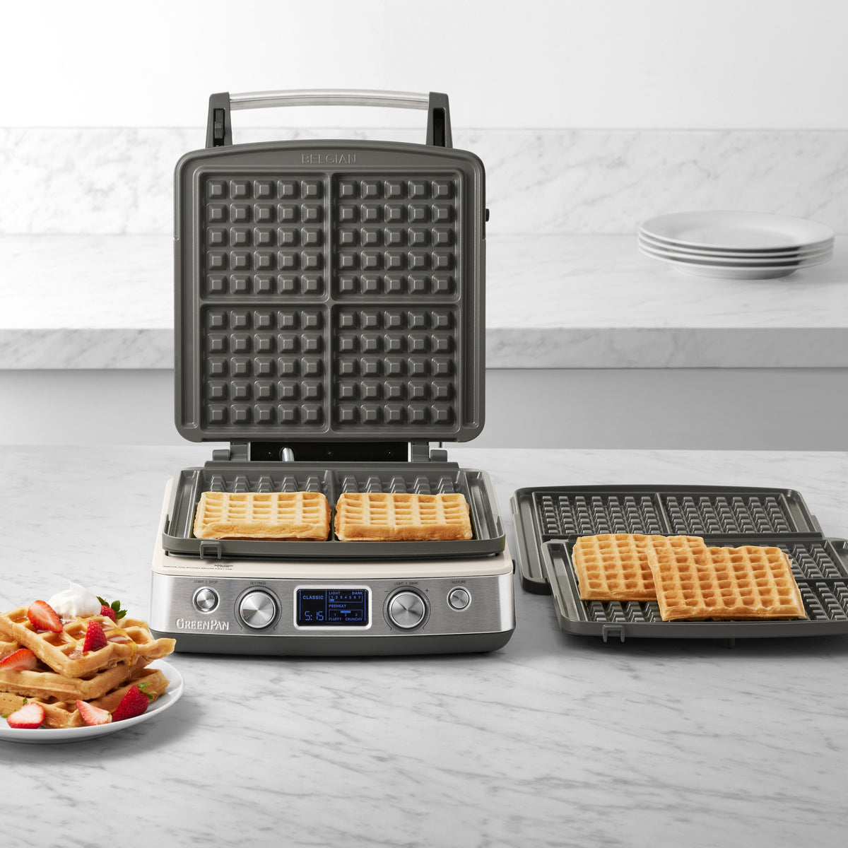 GreenPan Elite 4-Square Waffle Maker