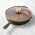 Smithey Seasoned Cast Iron Classic Skillet with Lid