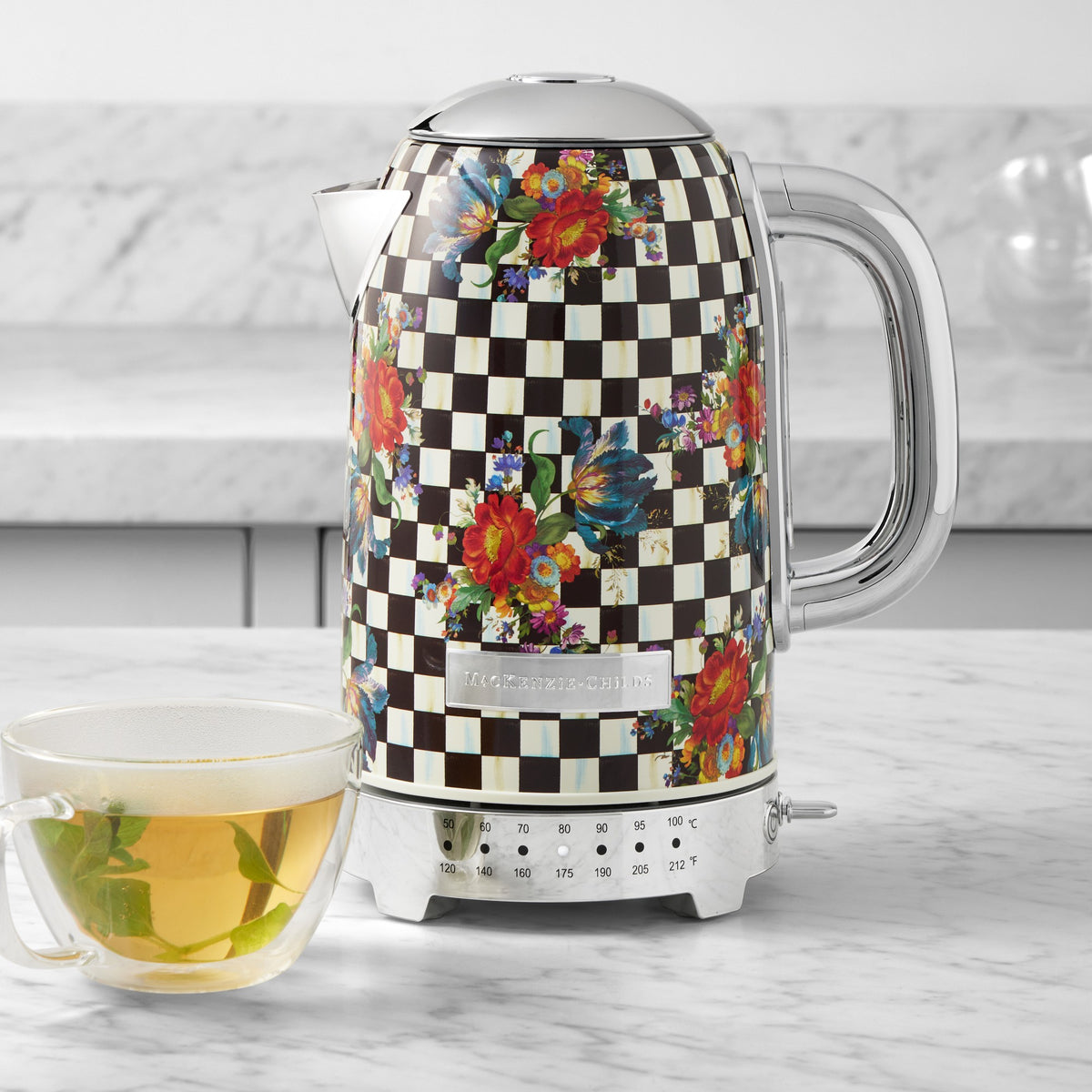 MacKenzie-Childs Courtly Flower Market Electric Kettle