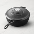 Lodge Blacklock Triple Seasoned Cast Iron Deep Sauté Pan, 4-Qt.