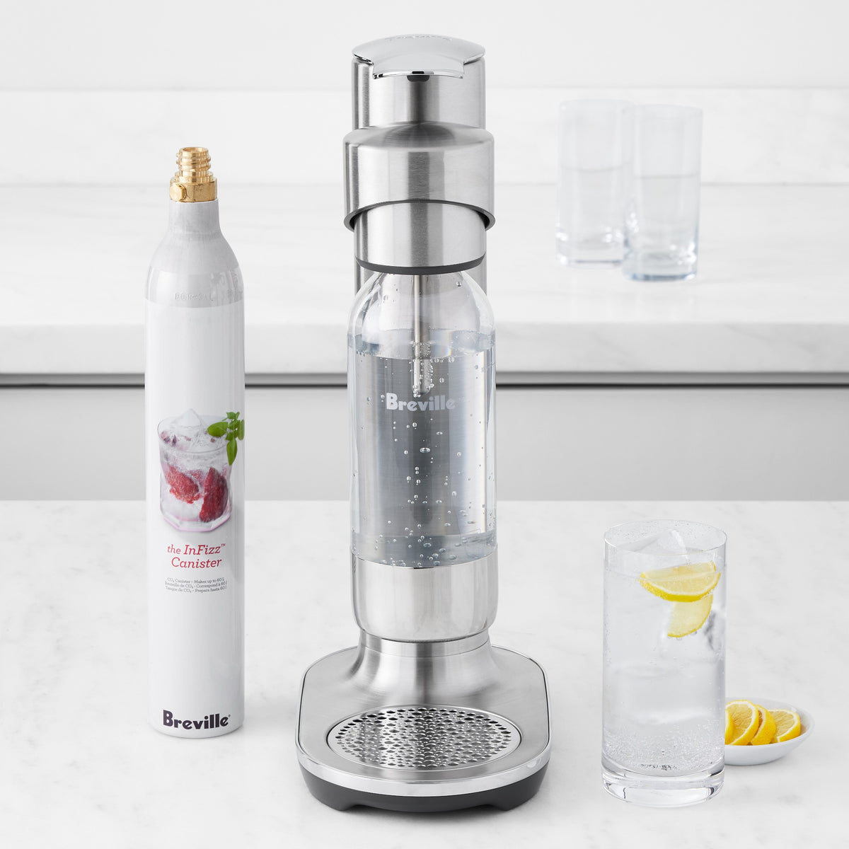 Breville InFizz Aqua Sparkling Water Carbonator