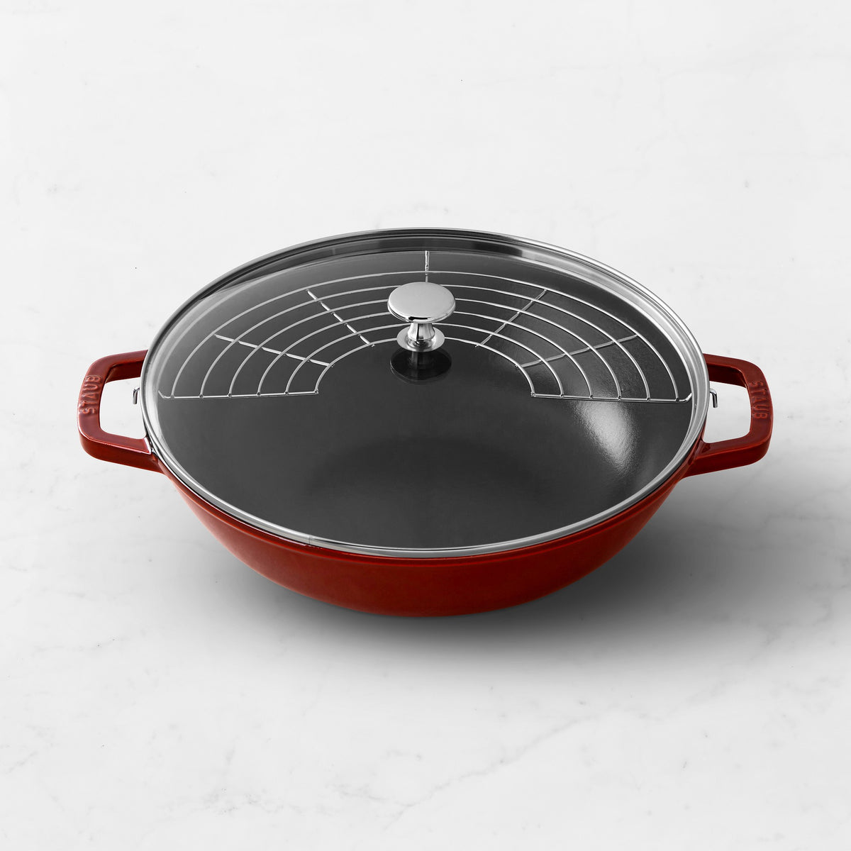 Staub Enameled Cast Iron Perfect Pan Wok, 12"