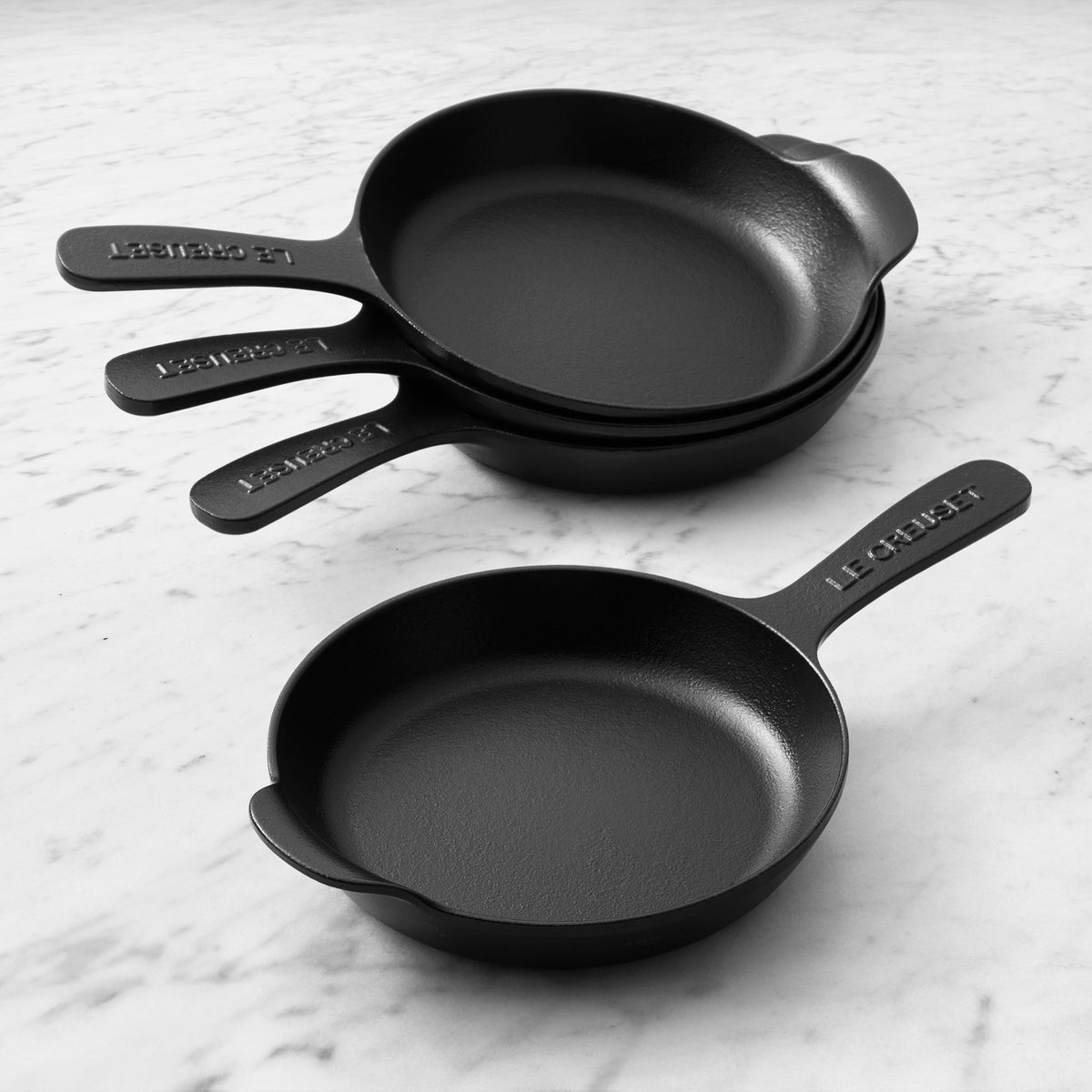 Le Creuset Gourmand Enameled Cast Iron Skillet, Set of 4