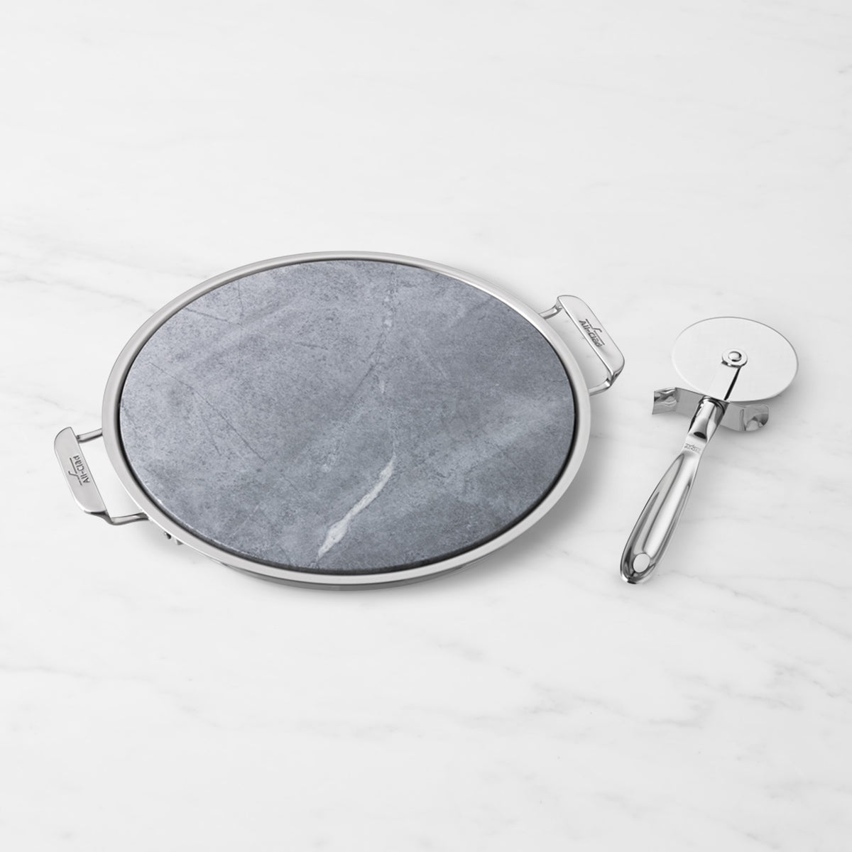 All-Clad Pizza Stone &amp; Cutter Set