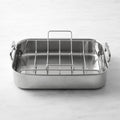 Hestan Provisions Polished Stainless-Steel Classic Roaster with Rack