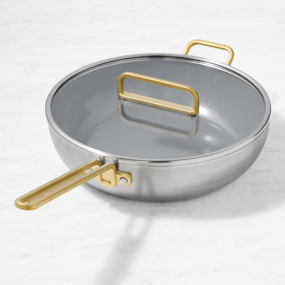 GreenPan Stanley Tucci Stainless-Steel Ceramic Nonstick Essential Stanley Pan