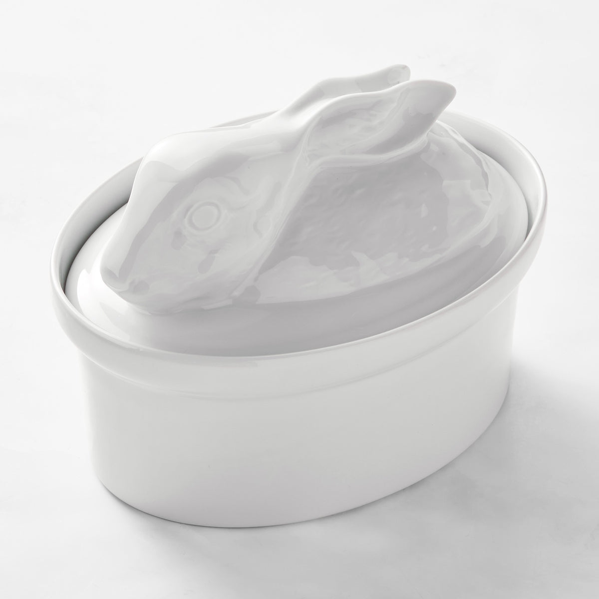Apilco Porcelain Hare Casserole Dish
