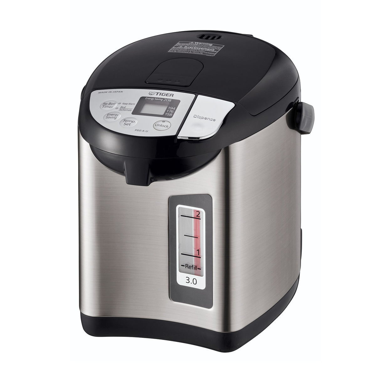Tiger Electric Water Boiler &amp; Warmer, 3-L